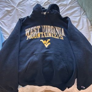 west virginia university champion hoodie- worn once
